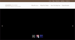 Desktop Screenshot of leadernetworks.com