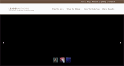 Desktop Screenshot of blog.leadernetworks.com
