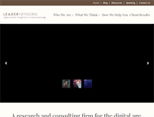 Tablet Screenshot of blog.leadernetworks.com